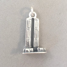 Load image into Gallery viewer, NY World Trade Center .925 Sterling Silver 3-D Charm Pendant Landmark Twin Towers New York City TY10