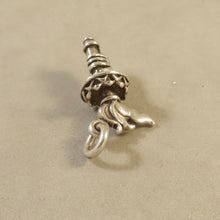 Load image into Gallery viewer, STATUE of LIBERTY TORCH .925 Sterling Silver 3-D Charm Pendant Landmark New York City Manhattan pm47