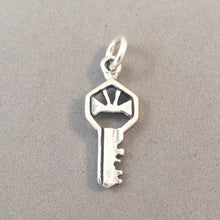 Load image into Gallery viewer, Sale! KEY .925 Sterling Silver 3-D Charm Pendant Basic Simple House Car Old HM117