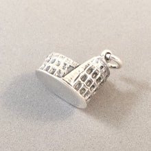 Load image into Gallery viewer, ROMAN COLOSSEUM .925 Sterling Silver 3-D Charm Pendant Europe Rome Italy Ruins Coliseum ti06