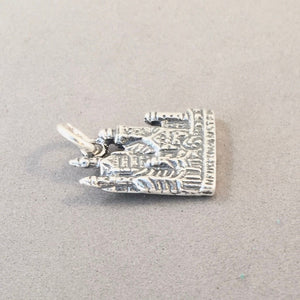 NEUSCHWANSTEIN CASTLE .925 Sterling Silver 3-D Charm Pendant Fussen Germany Bavaria Munich tg09