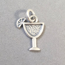 Load image into Gallery viewer, MARGARITA .925 Sterling Silver Charm Pendant Drink Alcohol Cocktail Mexico kt14