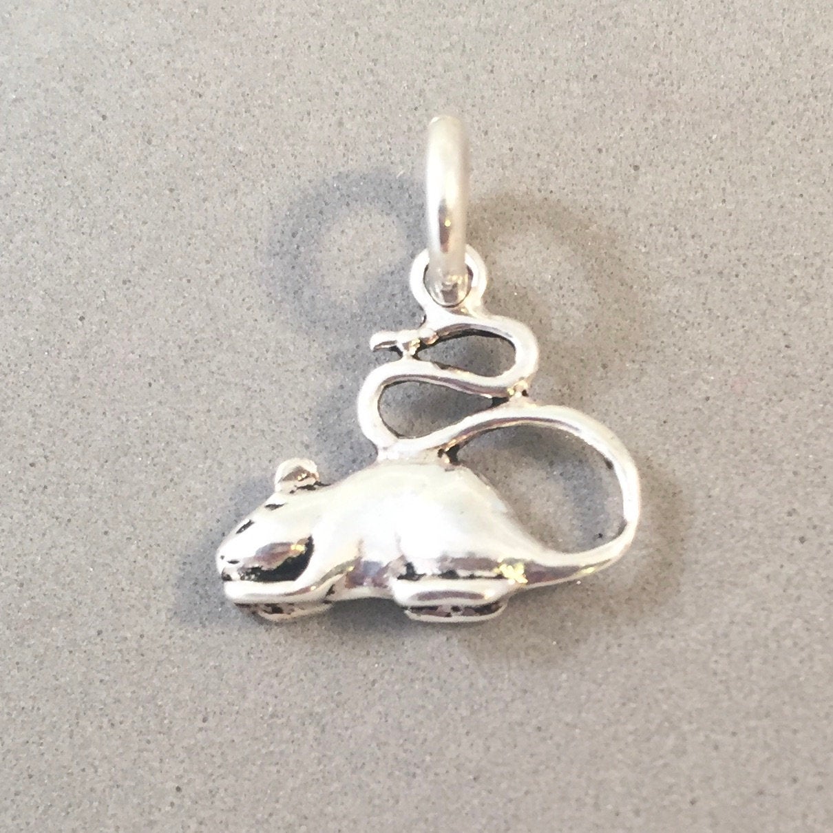 RATS ラッツ CHARM RAT SILVER Rat Charm | 925 Sterling Silver or Gold Pendant – Charmarama