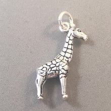 Load image into Gallery viewer, Sale! GIRAFFE Large .925 Sterling silver 3-D Charm Pendant Safari Africa Animal an190