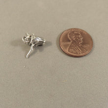 Load image into Gallery viewer, TEXAS LONGHORN .925 Sterling silver 3-D Charm Pendant Steer Head Oxen Cow Bull Cattle Ranch an78