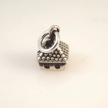 Load image into Gallery viewer, HOUSE 3-D .925 Sterling Silver Small Charm Pendant Home Sweet Cottage Country Realtor hm07