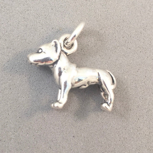 Sale! PIT BULL .925 Sterling Silver 3-D Charm Pendant Dog Breed Puppy Pet PitBull dg07