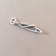 Load image into Gallery viewer, CANOE with OAR .925 Sterling Silver 3-D Charm Pendant Native American Indian Boat NT05