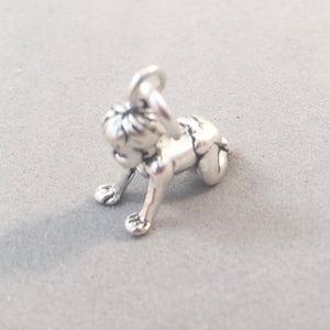 Sale! CRAWLING BABY .925 Sterling Silver Charm Pendant Nursery Child Diaper Newborn Infant Shower ba101