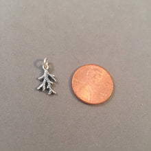 Load image into Gallery viewer, CORAL BRANCH Tiny .925 Sterling Silver 3-D Charm Pendant Snorkel Scuba Dive Diving Beach nt24