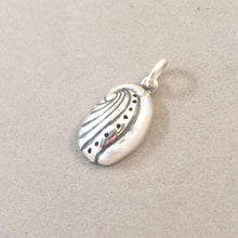 Load image into Gallery viewer, ABALONE SHELL .925 Sterling Silver 3-D Charm Pendant Beach Diving Sea Seashell Ocean CA03