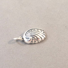 Load image into Gallery viewer, ABALONE SHELL .925 Sterling Silver 3-D Charm Pendant Beach Diving Sea Seashell Ocean CA03