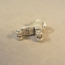 Load image into Gallery viewer, ROLLER SKATE .925 Sterling Silver 3-D Charm Pendant Derby Rink New sp16