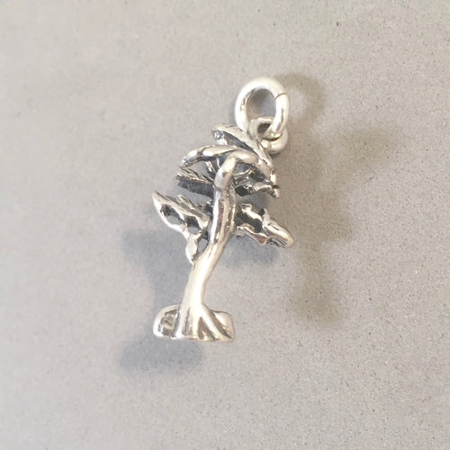 CYPRESS TREE .925 Sterling Silver Charm Pendant Carmel By The Sea Pebble Beach Monterey Coast CA02