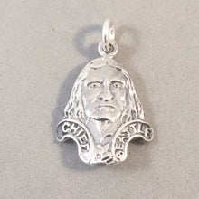 Load image into Gallery viewer, CHIEF SEATTLE .925 Sterling Silver Charm Pendant Suquamish Duwamish Native American Indian NW09