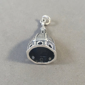 FLORENCE CATHEDRAL DOME .925 Sterling Silver 3-D Charm Pendant Italy Brunelleschi Souvenir ti05