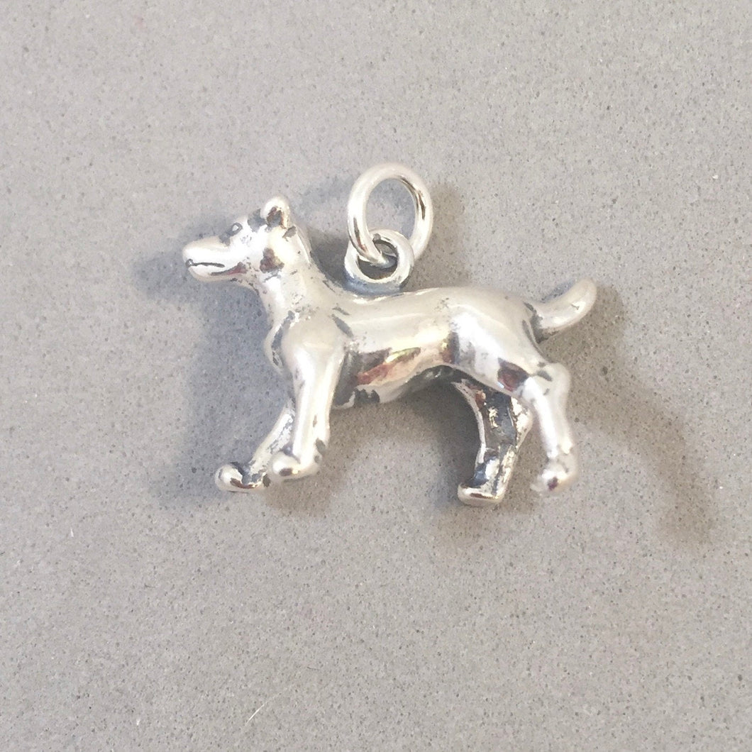 Sale! JACK RUSSELL TERRIER .925 Sterling Silver 3-D Charm Pendant Dog Breed Puppy Pet Rat Fox dg15