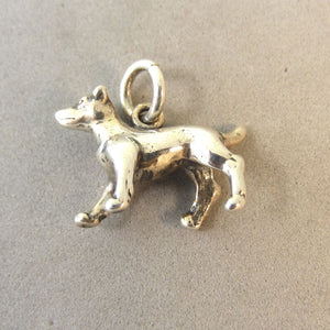 Sale! JACK RUSSELL TERRIER .925 Sterling Silver 3-D Charm Pendant Dog Breed Puppy Pet Rat Fox dg15