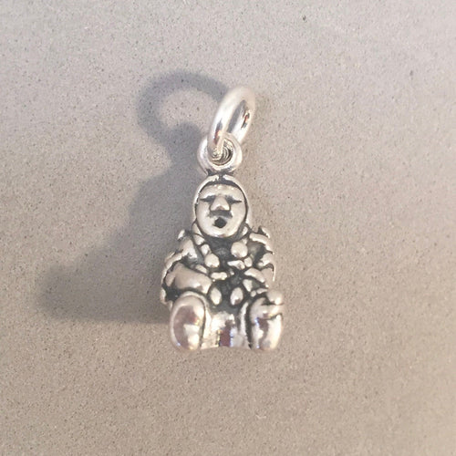 STORYTELLER .925 Sterling Silver 3-D Charm Pendant Native American Indian Southwest Pueblo Hopi TW11