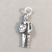 Load image into Gallery viewer, VIKING WARRIOR .925 Sterling Silver Charm Pendant Nordic Scandinavia Denmark Sweden Norway tn02