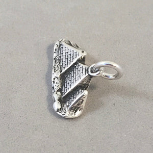 PYRAMIDS OF GIZA .925 Sterling Silver 3-D Charm Pendant Egypt Ancient Monument Travel Egyptian tz14