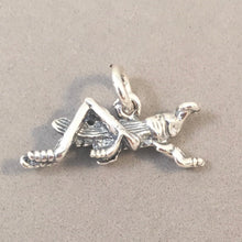 Load image into Gallery viewer, GRASSHOPPER .925 Sterling Silver 3-D Charm Pendant Garden Insect Bug BI17