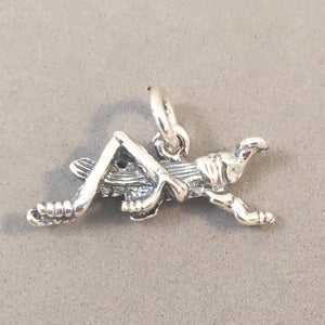 GRASSHOPPER .925 Sterling Silver 3-D Charm Pendant Garden Insect Bug BI17