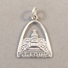 Load image into Gallery viewer, ST. LOUIS .925 Sterling Silver Charm Pendant Gateway Arch Capital National Park Souvenir tu12