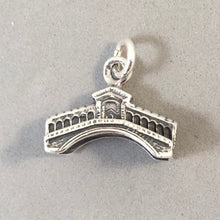 Load image into Gallery viewer, RIALTO BRIDGE .925 Sterling Silver 3-D Charm Pendant Italy Europe Venice Canal Souvenir ti26