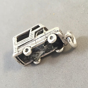 TRUCK CAMPER .925 Sterling Silver 3-D Charm Pendant Pickup Trailer Motorhome RV vh04