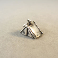 Load image into Gallery viewer, TENT .925 Sterling Silver 3-D Charm Pendant Scouts Camping Camp Pup Tent New 925 hb21