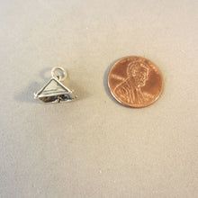 Load image into Gallery viewer, TENT .925 Sterling Silver 3-D Charm Pendant Scouts Camping Camp Pup Tent New 925 hb21