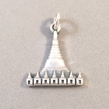 Load image into Gallery viewer, SHWEDAGON PAGODA .925 Sterling Silver Charm Pendant Buddhist Stupa Yangon Myanmar Burma ta07