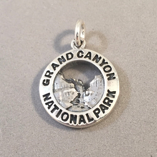 GRAND CANYON National Park .925 Sterling Silver Charm Pendant Colorado River Arizona Souvenir np38