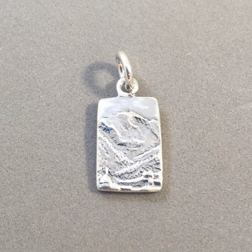 INTERLAKEN .925 Sterling Silver 3-D Charm Pendant Switzerland Souvenir Europe ts04