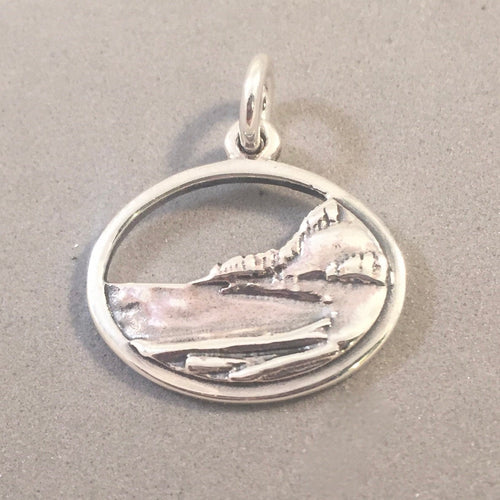 CAMANO ISLAND .925 Sterling Silver Charm Pendant Washington Beach State Park Souvenir nw15