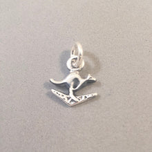 Load image into Gallery viewer, KANGAROO &amp; BOOMERANG .925 Sterling Silver Small Charm Pendant Australia TR01