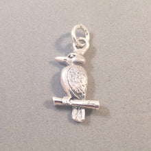 Load image into Gallery viewer, KOOKABURRA .925 Sterling Silver Charm Pendant Kingfisher Australia New Guinea Bird bi32