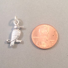 Load image into Gallery viewer, KOOKABURRA .925 Sterling Silver Charm Pendant Kingfisher Australia New Guinea Bird bi32