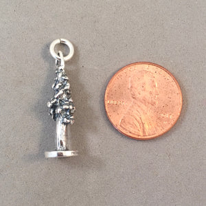 MUIR WOODS .925 Sterling Silver Charm Pendant Redwood State Monument National Park Redwoods pm58