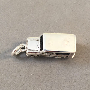 TRUCK CAMPER .925 Sterling Silver 3-D Charm Pendant Pickup Trailer Motorhome RV vh04