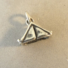 Load image into Gallery viewer, TENT .925 Sterling Silver 3-D Charm Pendant Scouts Camping Camp Pup Tent New 925 hb21