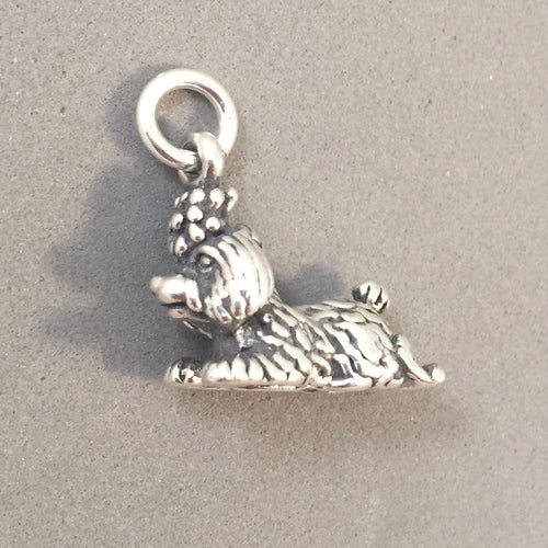 Sale! TOY POODLE .925 Sterling Silver 3-D Charm Pendant Dog Breed Puppy Pet Standard New dg14