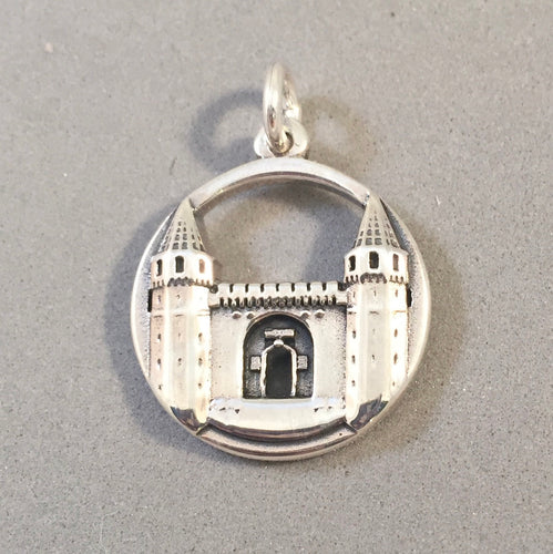 TOPKAPI PALACE .925 Sterling Silver Charm Pendant Istanbul Turkey Seraglio Travel Souvenir te13
