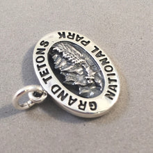 Load image into Gallery viewer, GRAND TETONS National Park .925 Sterling Silver Charm Pendant Wyoming Moose Souvenir np76