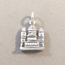 Load image into Gallery viewer, SAINT PAULS CATHEDRAL .925 Sterling Silver 3-D Charm Pendant UK London Souvenir tb11