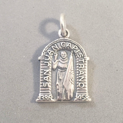 SAN JUAN CAPISTRANO .925 Sterling Silver Charm Pendant California Catholic Mission tw15