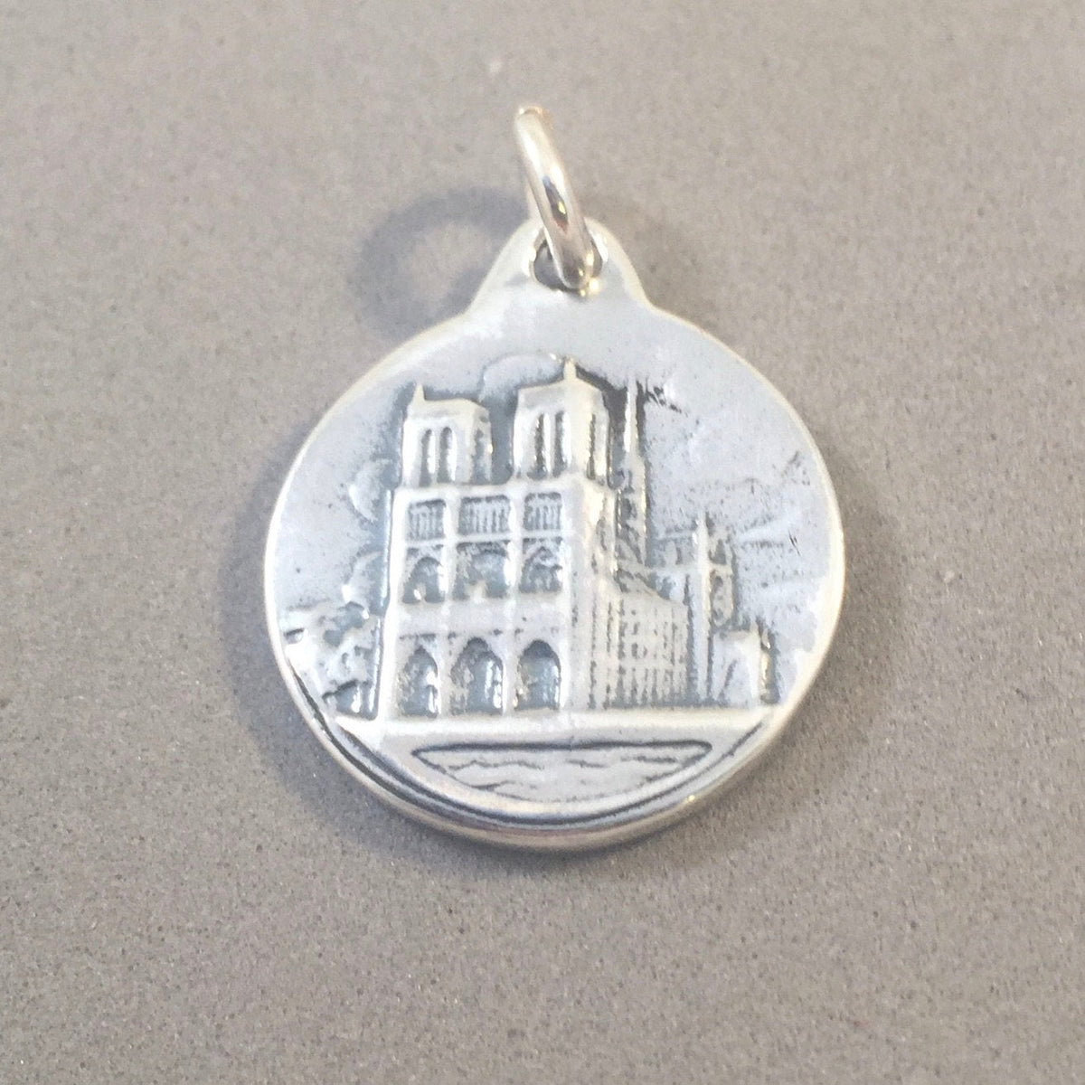 NOTRE DAME de Paris Virgin Mary .925 Sterling Silver Charm Pendant Med ...
