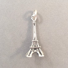 Load image into Gallery viewer, EIFFEL TOWER Thin 925 Sterling Silver 3-D Charm Pendant Paris France Souvenir tf01