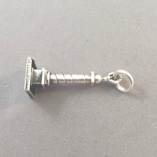 Load image into Gallery viewer, PLACE VENDOME .925 Sterling Silver 3-D Charm Pendant Paris France Landmark Column Travel Souvenir tf20